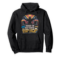 Raised Old School Graffiti Rap Hoodie - Casual Everyday Wear for Adults - T-Shirt, Sweatshirt, Hoodie