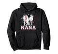 Ball Nana Baseball Soccer Heart Nana Hoodie - Trendy Graphic for Adults - T-Shirt, Sweatshirt, Hoodie