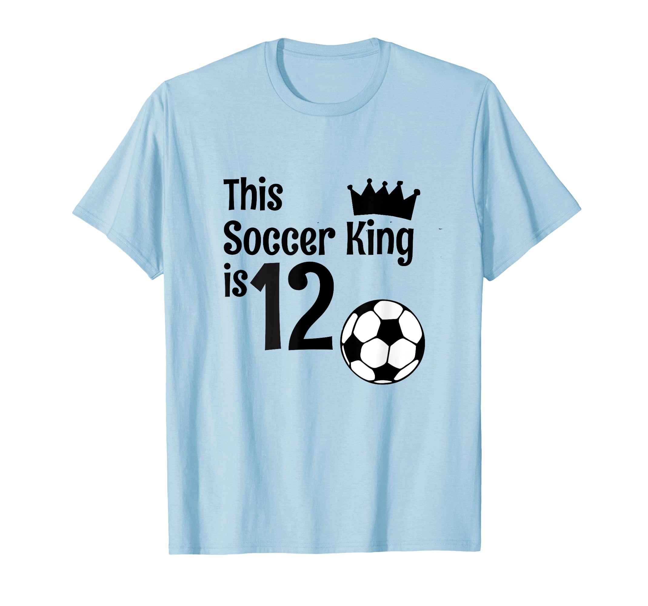 12 Year Old Soccer Birthday Party 12Th T-Shirt - Novelty Apparel Unisex - T-Shirt, Sweatshirt, Hoodie
