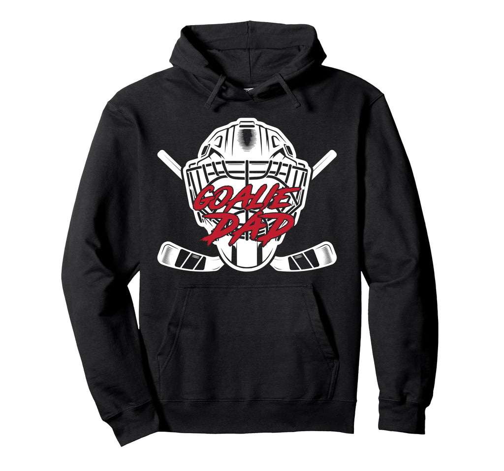 Ice Hockey Goalie Dad Hockey Keeper Hoodie - Graphic Print for Adults - T-Shirt, Sweatshirt, Hoodie
