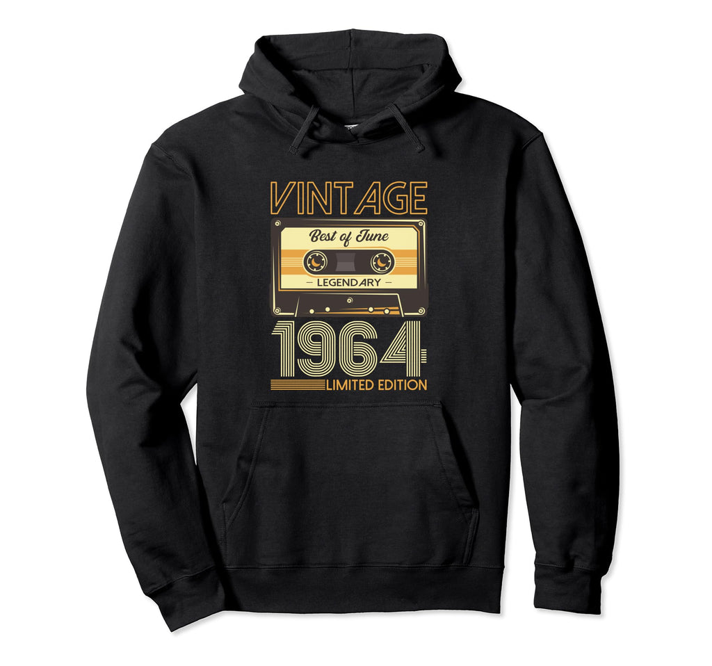 60Th Birthday June 1964 Cassette Gifts Hoodie - Unique Graphic Men Women - T-Shirt, Sweatshirt, Hoodie