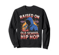 Raised Old School Hip Hop Cassette Sweatshirt - Graphic Print Unisex - T-Shirt, Sweatshirt, Hoodie