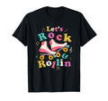 Lets Rock Rollin Skating Roller T-Shirt - Custom Art Print Men Women - T-Shirt, Sweatshirt, Hoodie
