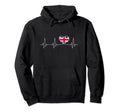 United Kingdom Love And British Flag Heart Hoodie - Unique Graphic Unisex - T-Shirt, Sweatshirt, Hoodie