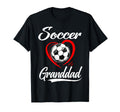 Soccer Granddad Soccer Heart T-Shirt - Casual Everyday Wear for Adults - T-Shirt, Sweatshirt, Hoodie