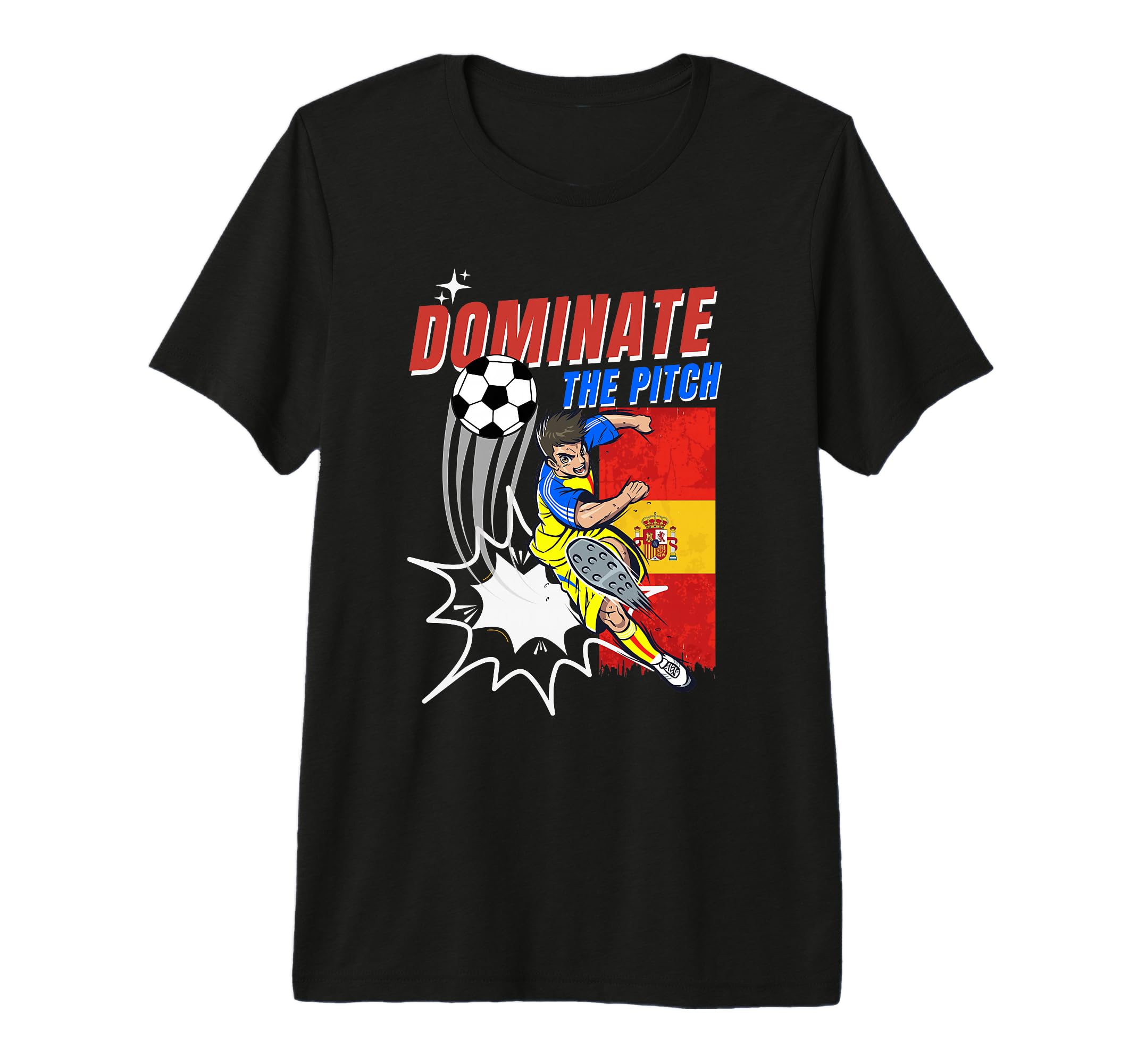 Mens Dominate Pitch Soccer Player Action T-Shirt - Novelty Apparel Unisex - T-Shirt, Sweatshirt, Hoodie