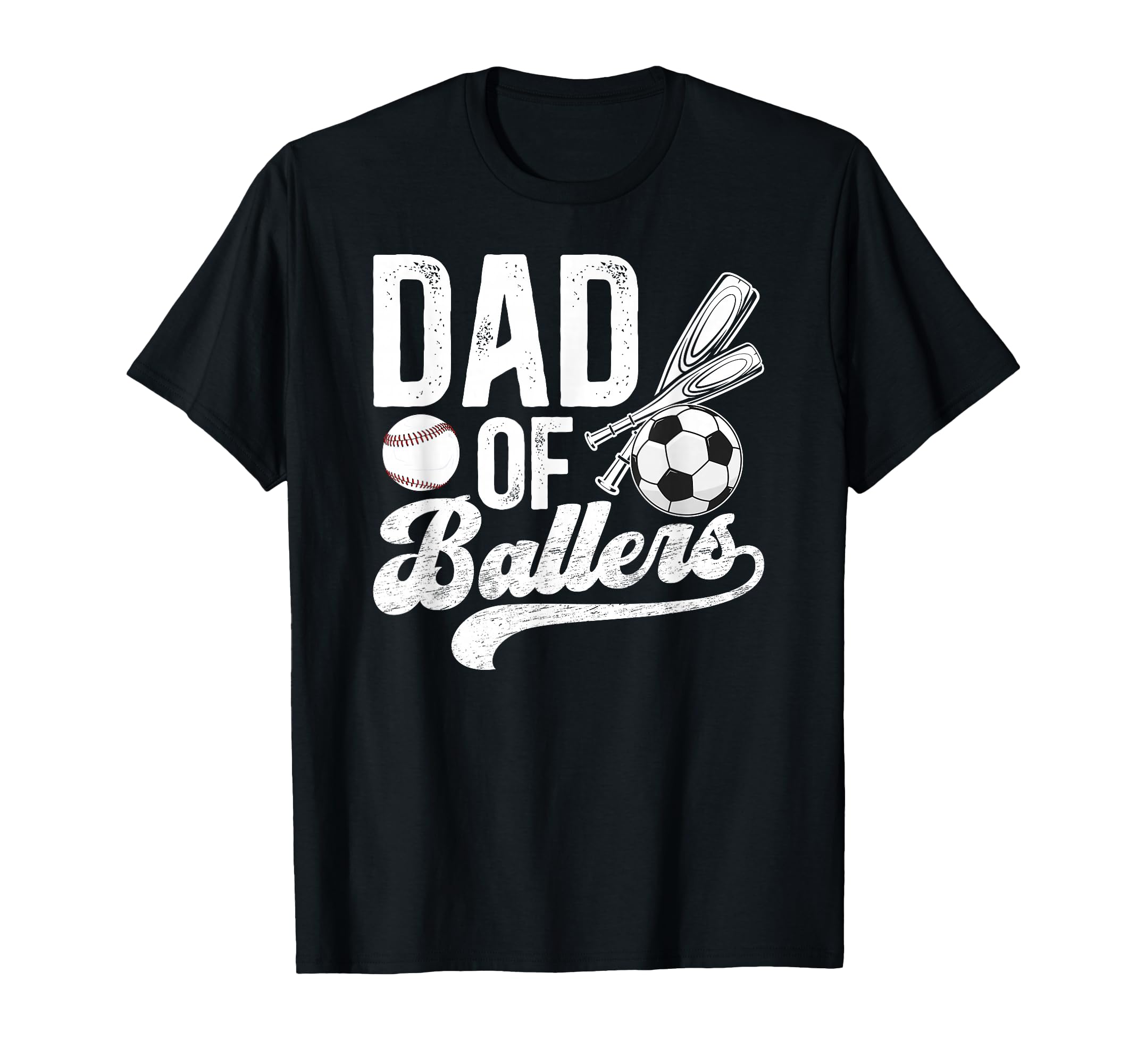 Dad Ballers Baseball Soccer Dad T-Shirt - Minimalist Print Men Women - T-Shirt, Sweatshirt, Hoodie