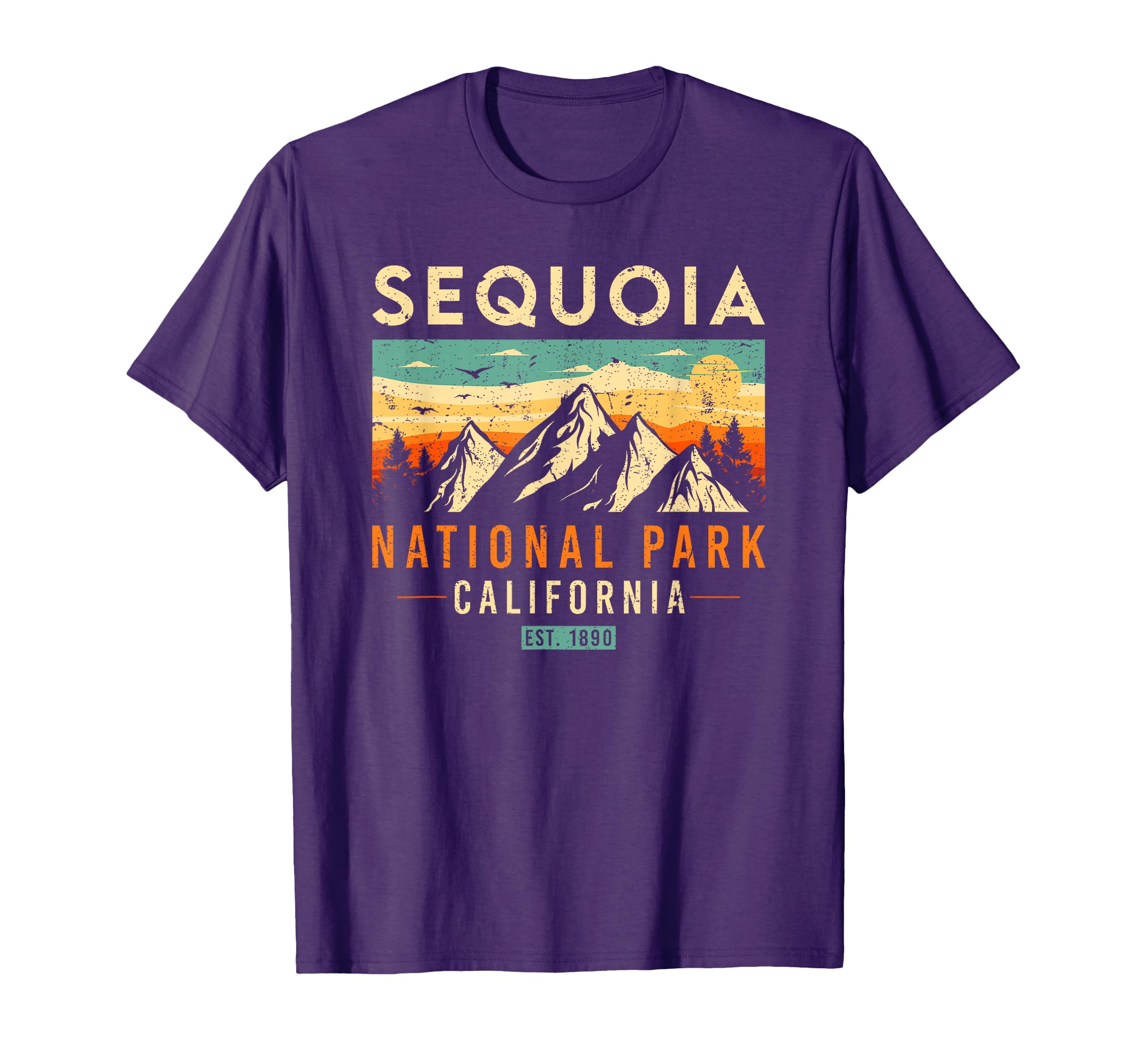 Sequoia Est 1890 California National T-Shirt - Aesthetic Graphic Men Women - T-Shirt, Sweatshirt, Hoodie
