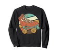 Skating Skates Roller Skater Sweatshirt - Aesthetic Graphic Men Women - T-Shirt, Sweatshirt, Hoodie