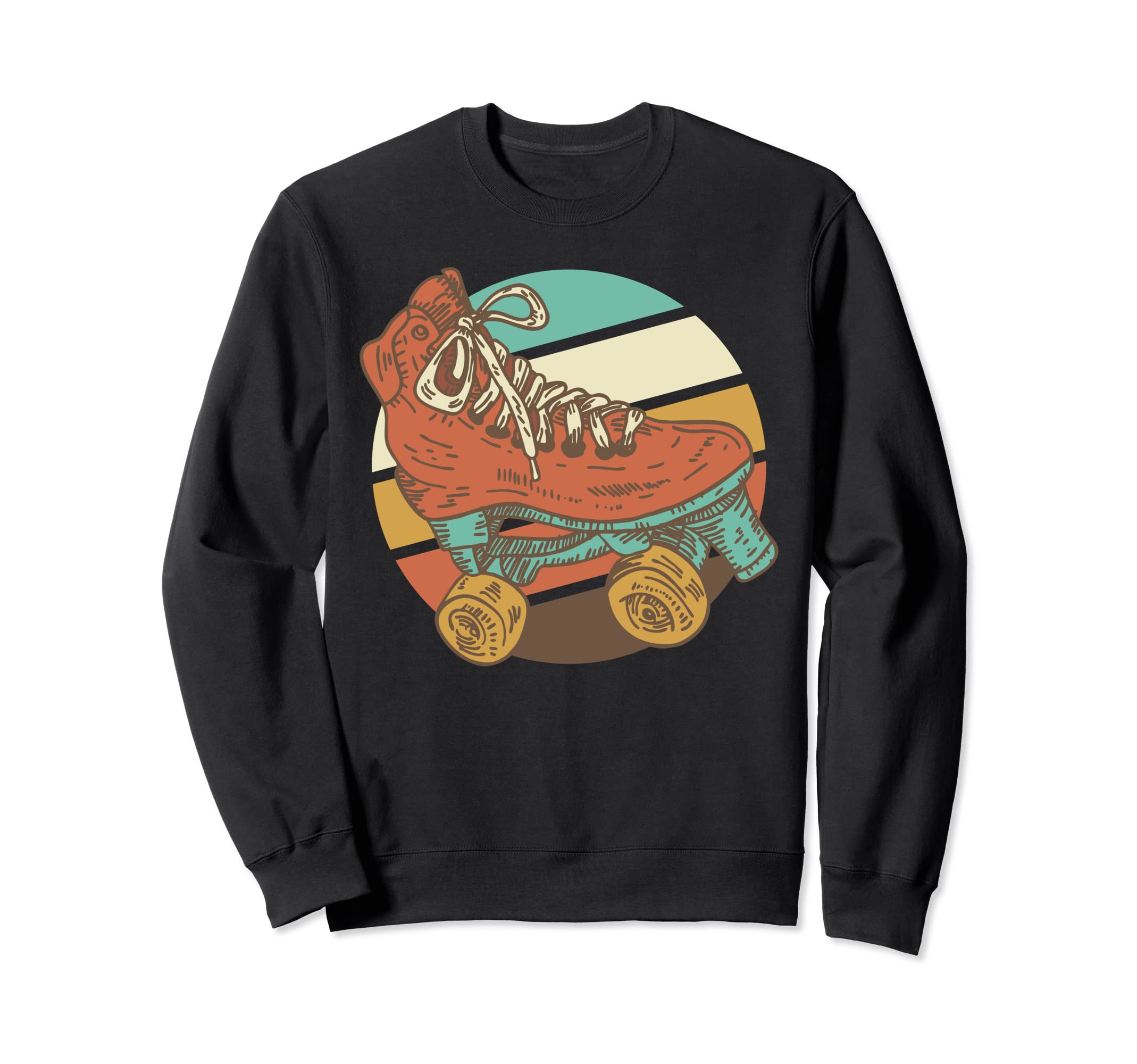 Skating Skates Roller Skater Sweatshirt - Aesthetic Graphic Men Women - T-Shirt, Sweatshirt, Hoodie