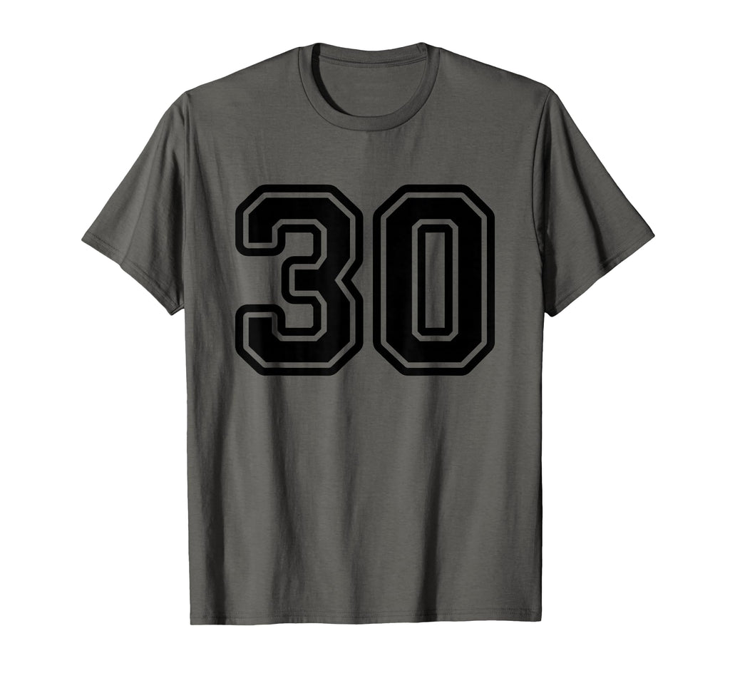 Number 30 Black Sport Varsity Number 30 T-Shirt - Trendy Graphic for Adults - T-Shirt, Sweatshirt, Hoodie