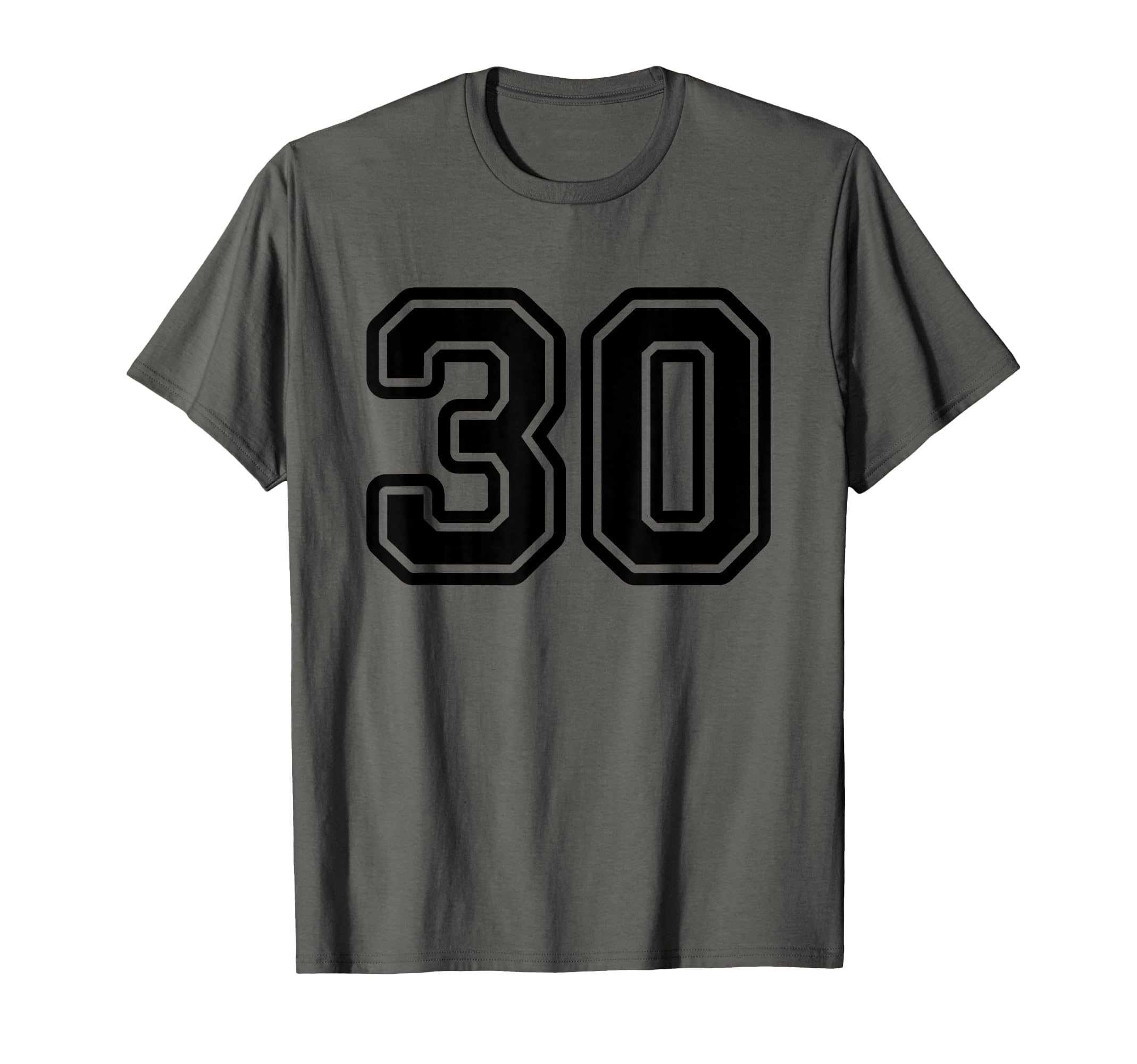 Number 30 Black Sport Varsity Number 30 T-Shirt - Trendy Graphic for Adults - T-Shirt, Sweatshirt, Hoodie