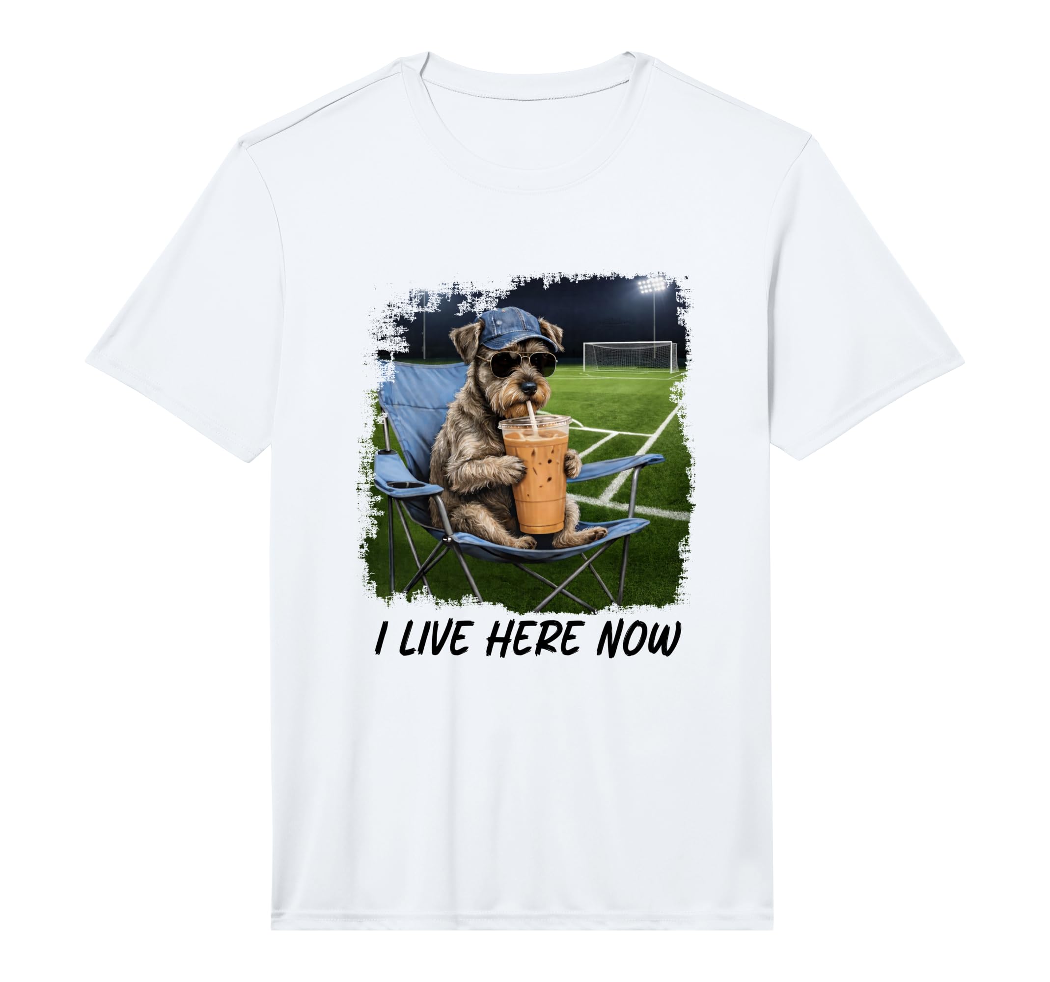 Soccer Dad I Live Here Now Soccer Mom T-Shirt - Fun Novelty Design Unisex - T-Shirt, Sweatshirt, Hoodie