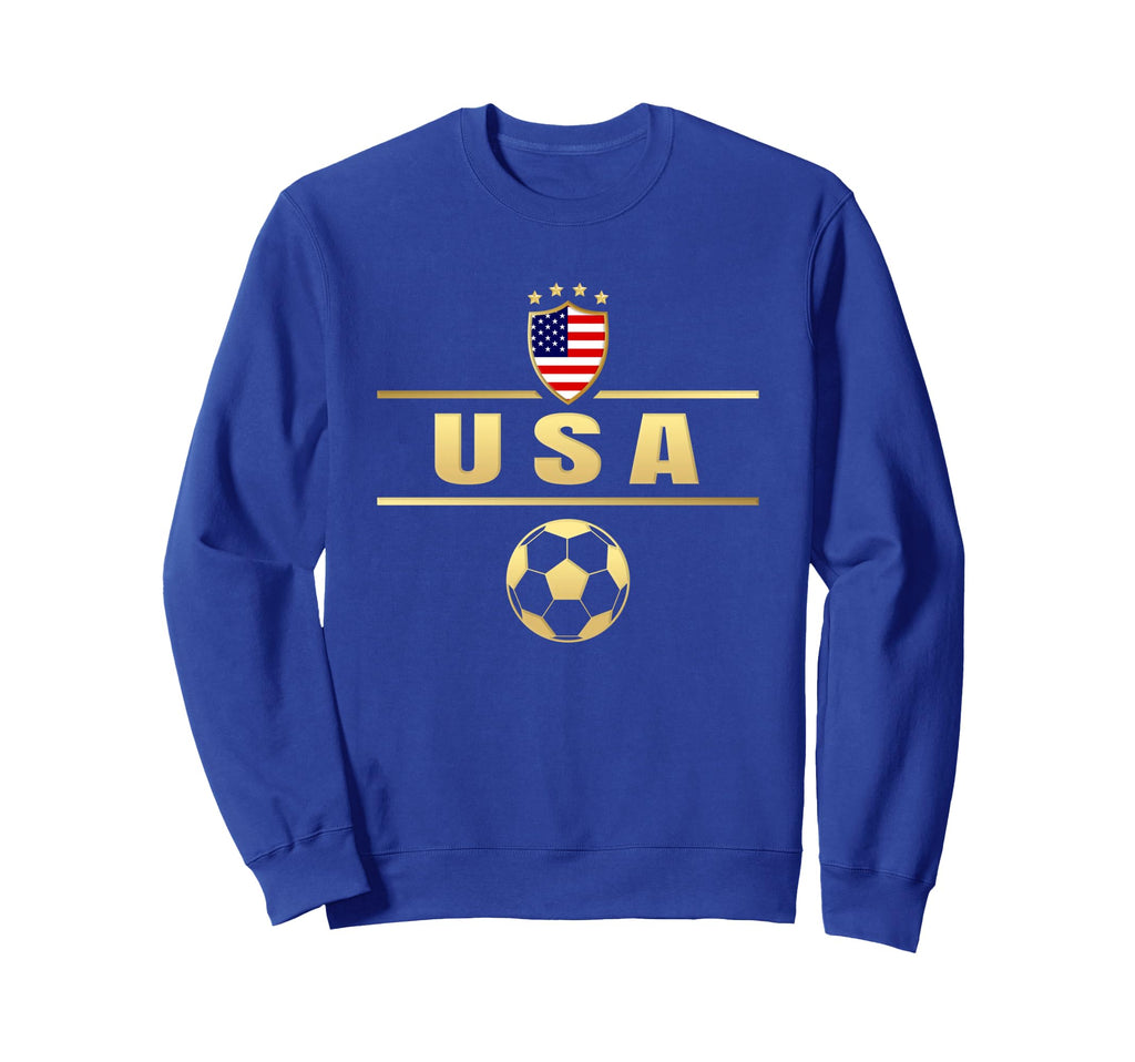 American Flag Soccer Womens Sweatshirt - Aesthetic Graphic for Adults - T-Shirt, Sweatshirt, Hoodie