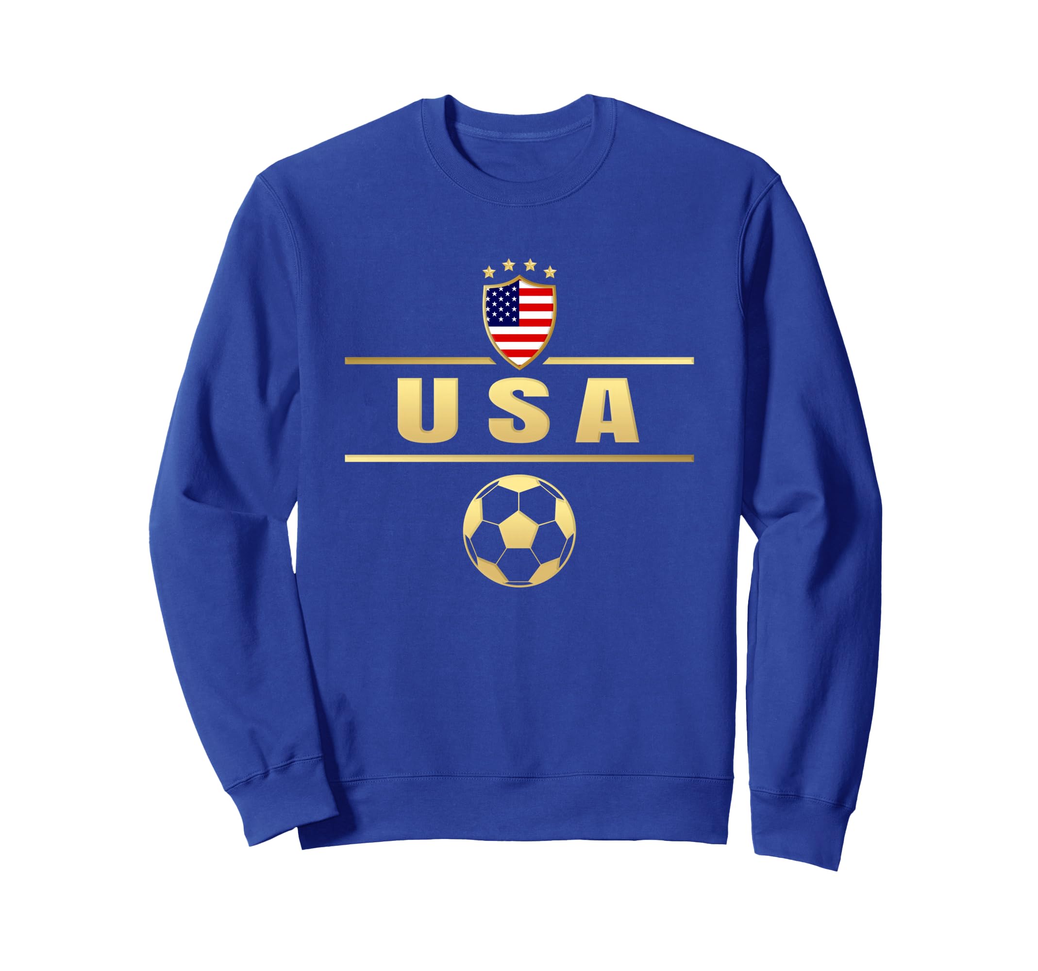 American Flag Soccer Womens Sweatshirt - Aesthetic Graphic for Adults - T-Shirt, Sweatshirt, Hoodie