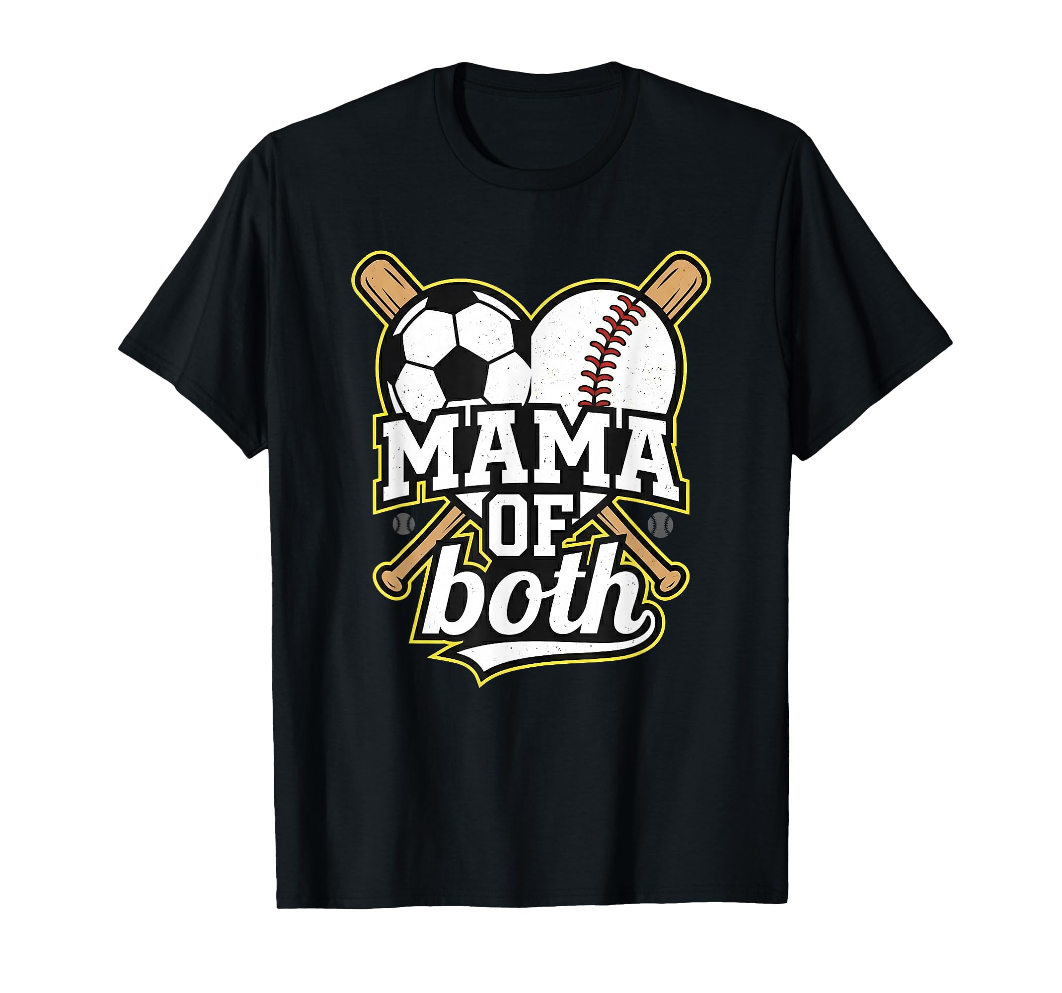 Mama Both Sports Mother Game Day T-Shirt - Minimalist Print for Adults - T-Shirt, Sweatshirt, Hoodie
