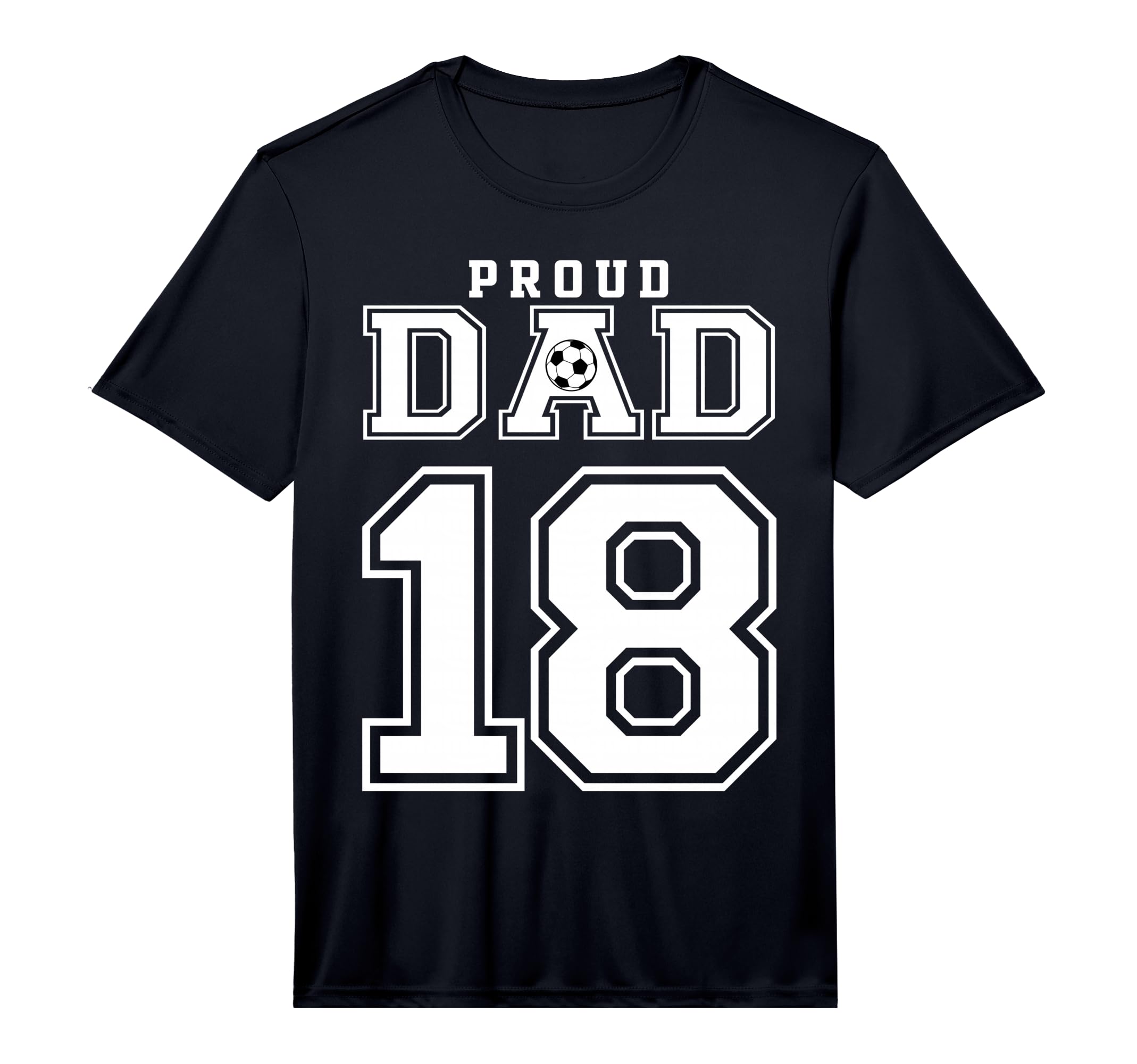Number 18 Custom Proud Soccer Futbol T-Shirt - Fun Novelty Design Unisex - T-Shirt, Sweatshirt, Hoodie
