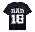 Number 18 Custom Proud Soccer Futbol T-Shirt - Custom Art Print Men Women - T-Shirt, Sweatshirt, Hoodie