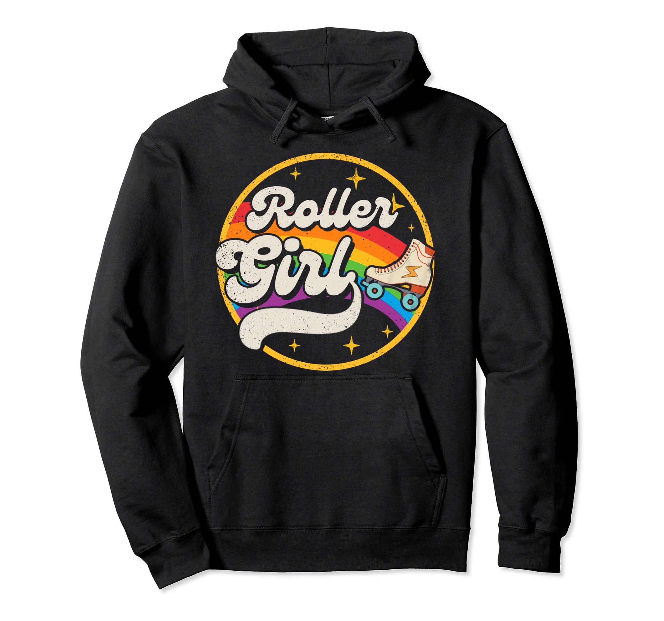 Roller Skater Skating 70S 80S Skates Hoodie - Minimalist Print for Adults - T-Shirt, Sweatshirt, Hoodie