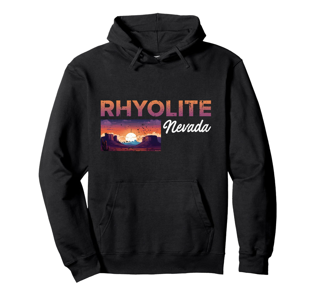 Death Valley Rhyolite Nevada Funny Ghost Hoodie - Graphic Print for Adults - T-Shirt, Sweatshirt, Hoodie