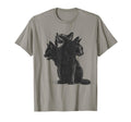 3 Headed Cat Grunge Alt 90S Halloween T-Shirt - Graphic Print for Adults - T-Shirt, Sweatshirt, Hoodie