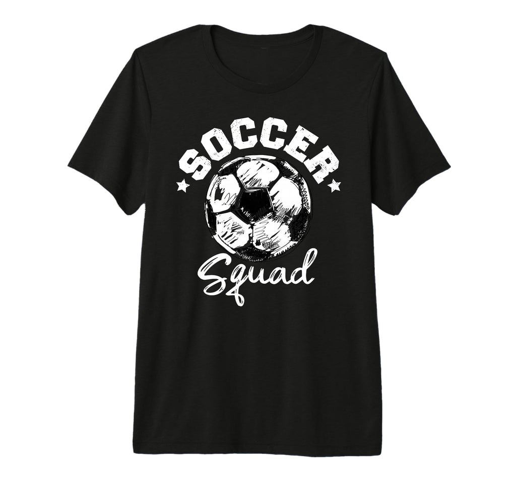 Soccer Squad Soccer Ball Distressed T-Shirt - Casual Everyday Wear Unisex - T-Shirt, Sweatshirt, Hoodie