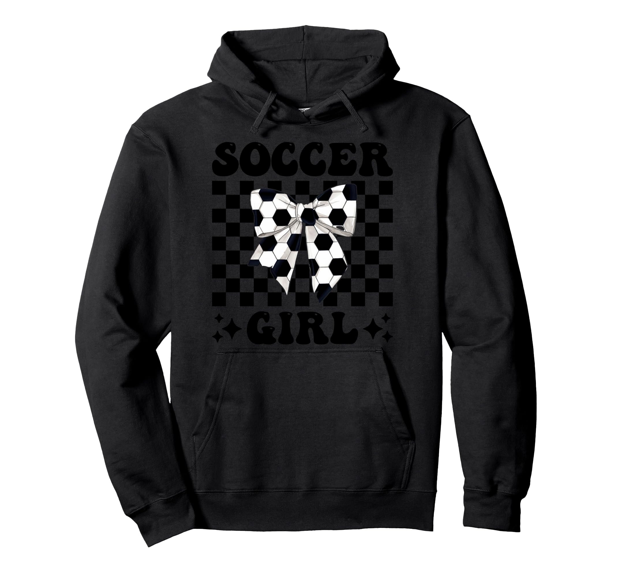 Soccer Coquette Bow Hoodie - Aesthetic Graphic Unisex - T-Shirt, Sweatshirt, Hoodie