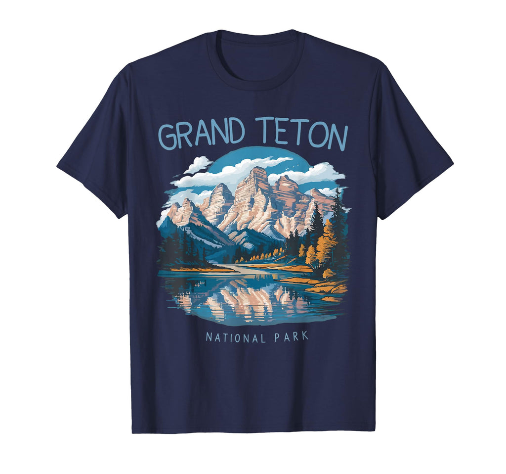 Grand Teton Jenny Lake National Park T-Shirt - Minimalist Print Men Women - T-Shirt, Sweatshirt, Hoodie