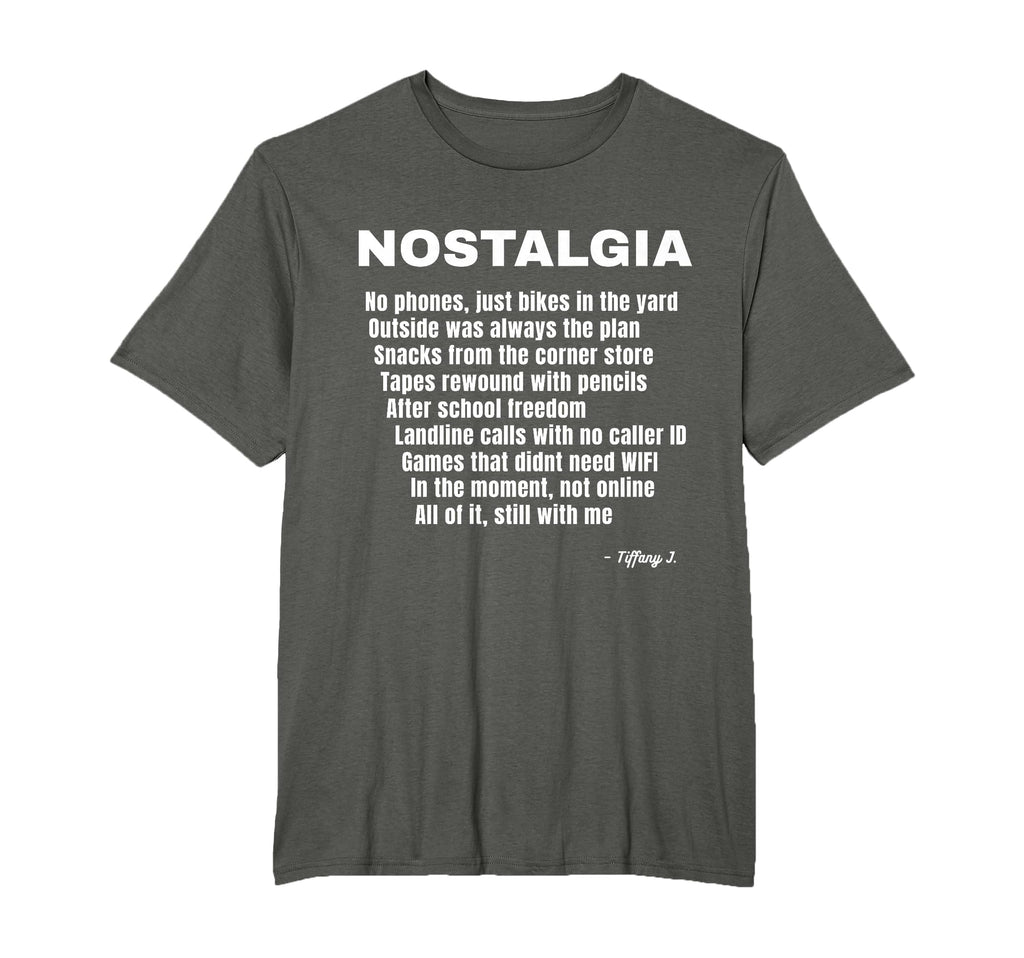 Nostalgia Acronym Memory Lane Moment T-Shirt - Trendy Graphic Unisex - T-Shirt, Sweatshirt, Hoodie