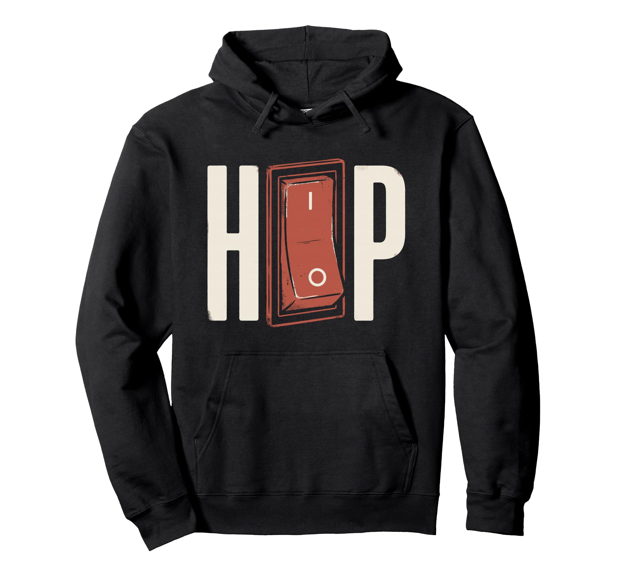 Hip Hop Light Switch Funny Old School Hoodie - Custom Art Print Men Women - T-Shirt, Sweatshirt, Hoodie