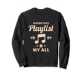 Rap Lover Old School Playlist Korean Sweatshirt - Minimalist Print Unisex - T-Shirt, Sweatshirt, Hoodie