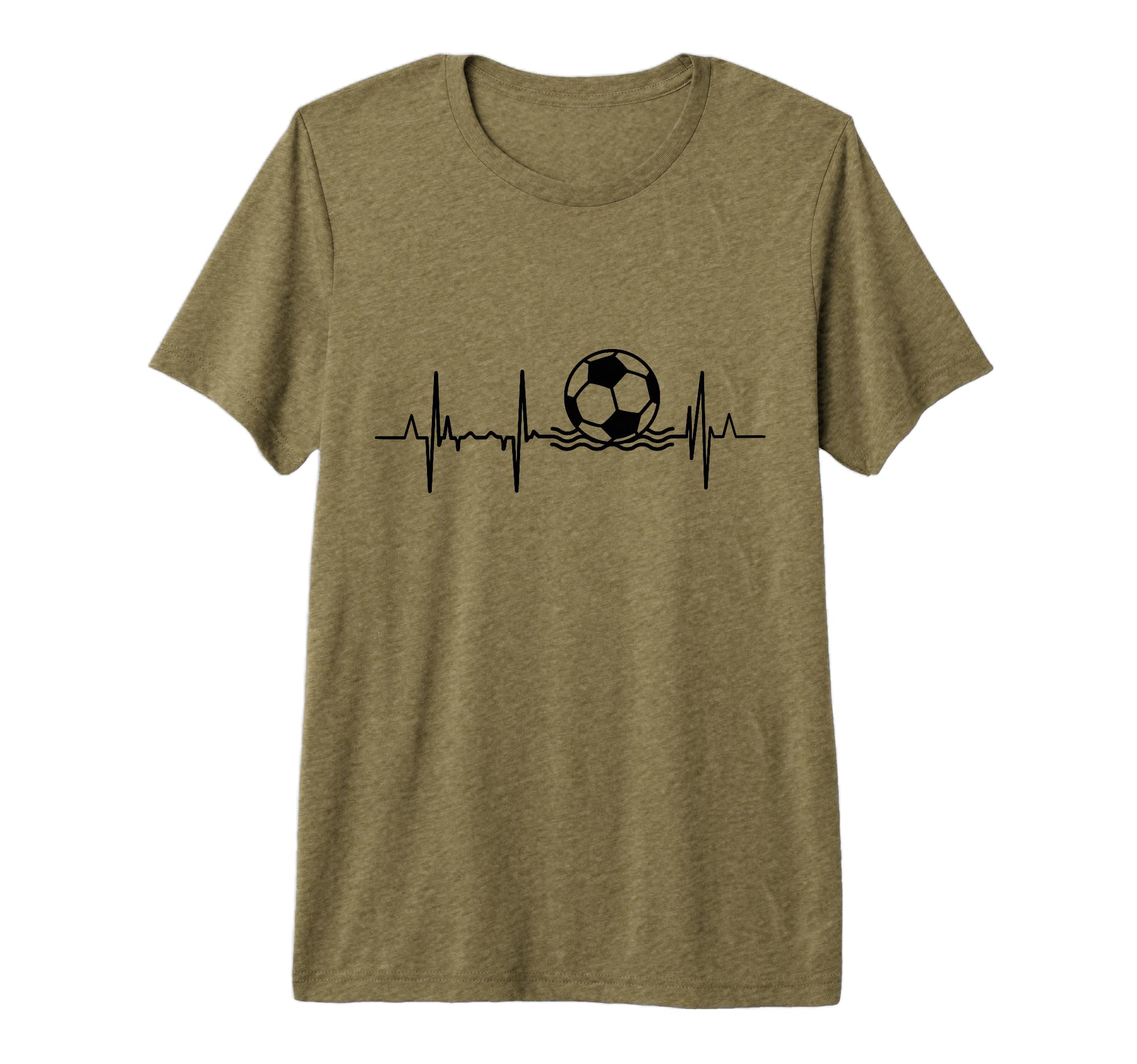 Beach Soccer Heartbeat Tri Blend T-Shirt - Novelty Apparel Unisex - T-Shirt, Sweatshirt, Hoodie