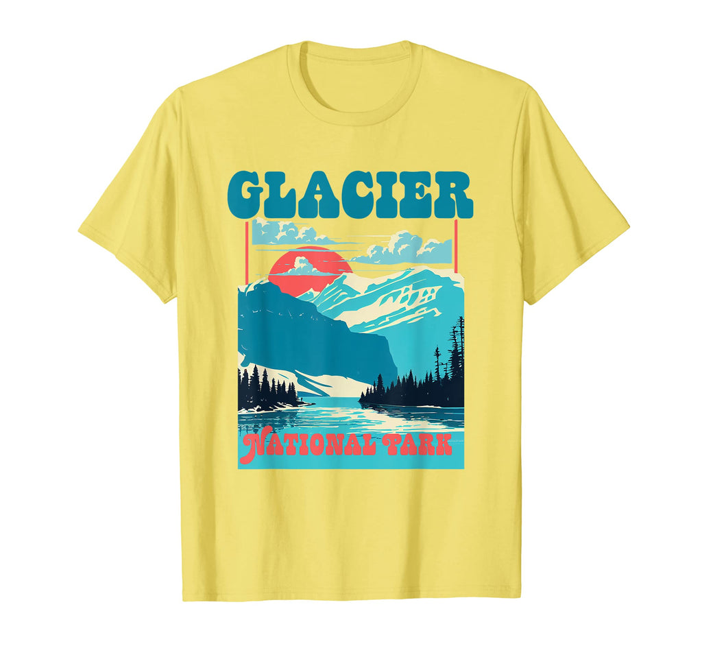 Glacier National Park Montana T-Shirt - Aesthetic Graphic Men Women - T-Shirt, Sweatshirt, Hoodie
