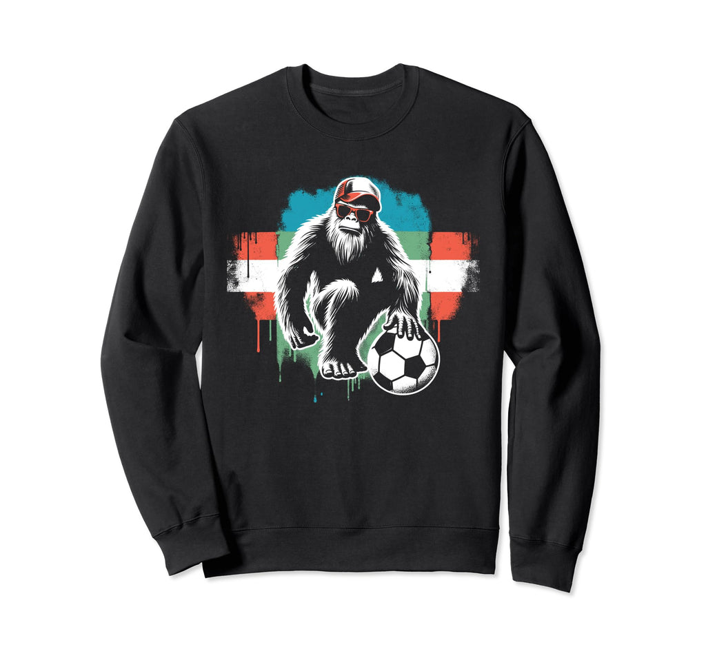 Bigfoot Soccer Player Funny Sweatshirt - Casual Everyday Wear for Adults - T-Shirt, Sweatshirt, Hoodie