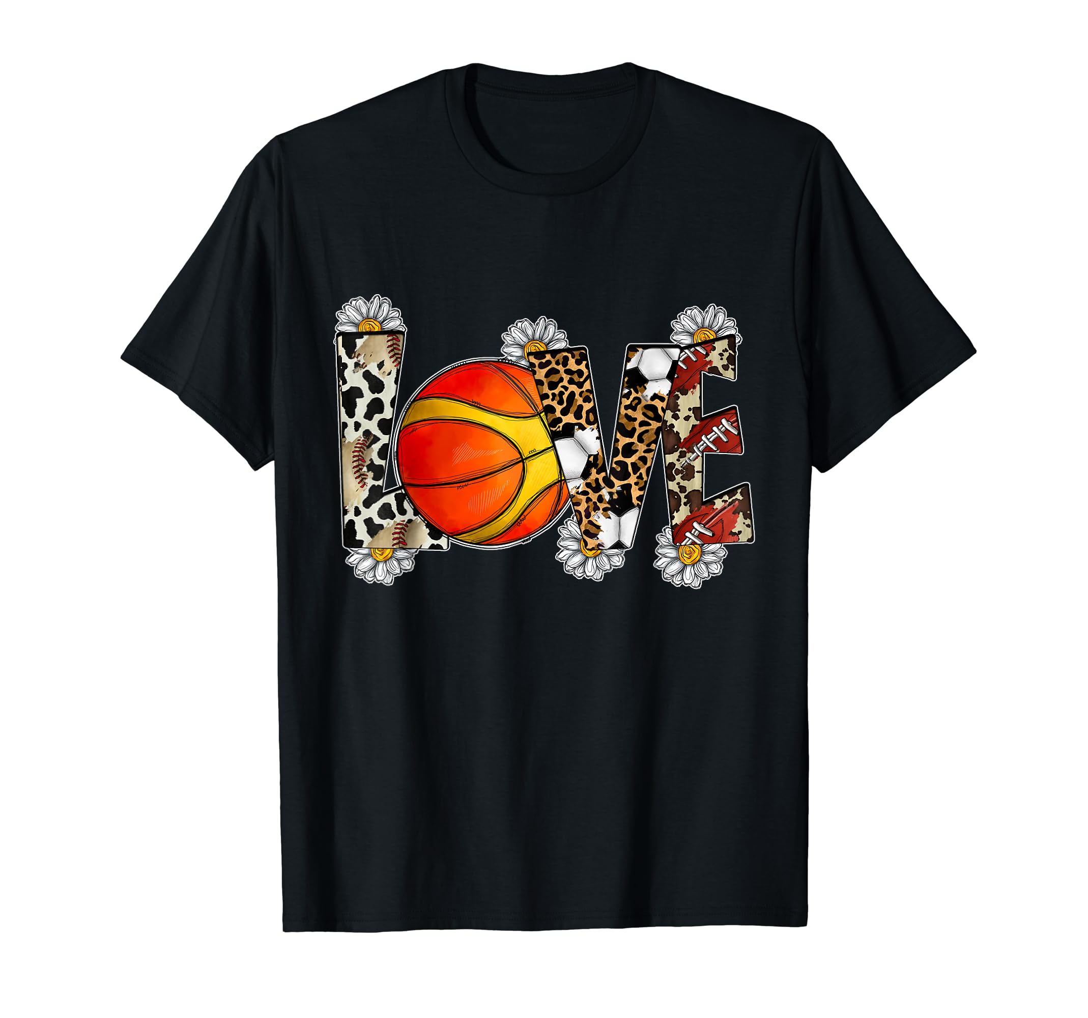Love Basketball Soccer Football Mom T-Shirt - Novelty Apparel for Adults - T-Shirt, Sweatshirt, Hoodie