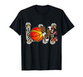 Love Basketball Soccer Football T-Shirt - Fun Novelty Design for Adults - T-Shirt, Sweatshirt, Hoodie