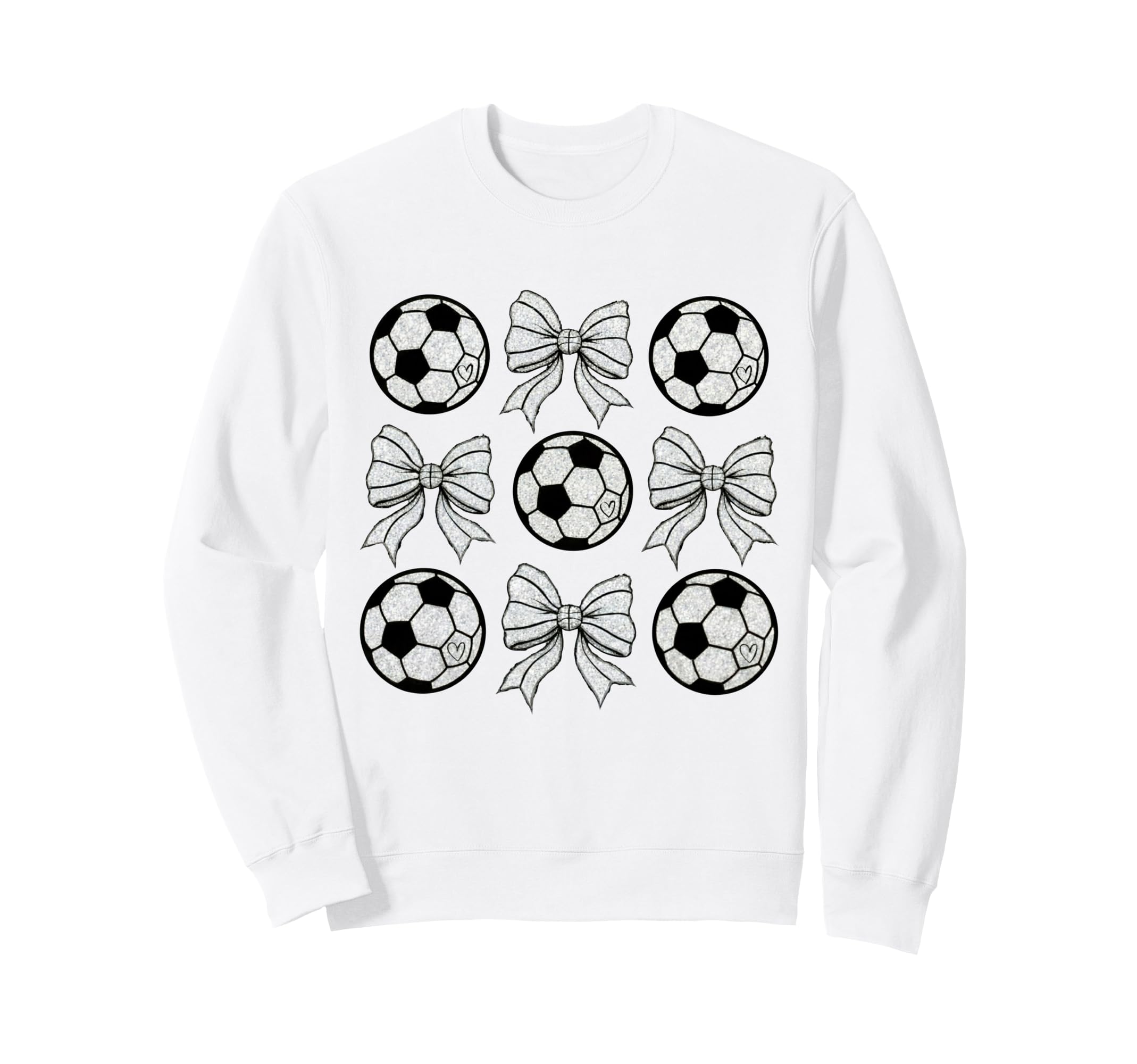Soccer Bow Game Day Soccer Sweatshirt - Casual Everyday Wear Unisex - T-Shirt, Sweatshirt, Hoodie