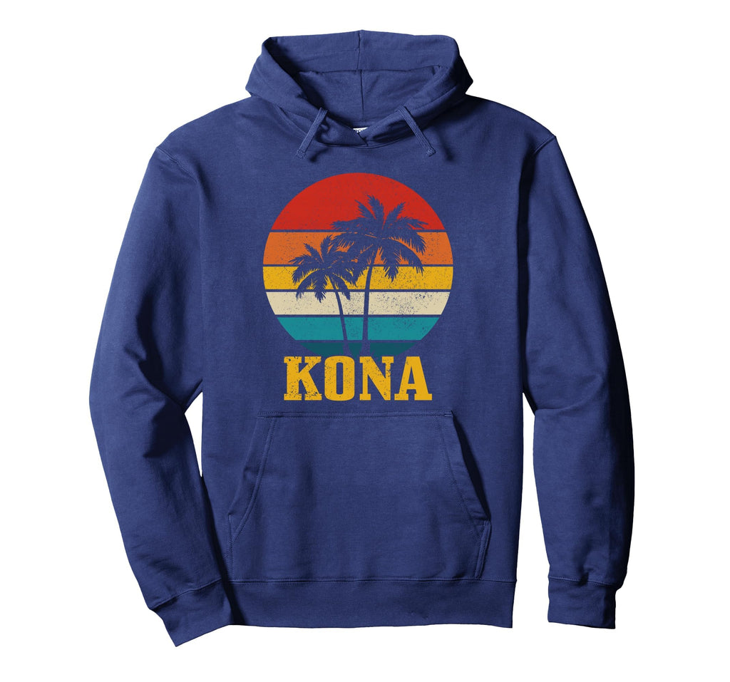 Kona Hawaii Palm Trees Surfer Hawaii Hoodie - Trendy Graphic Unisex - T-Shirt, Sweatshirt, Hoodie