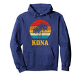Kona Hawaii Palm Trees Surfer Hawaii Hoodie - Trendy Graphic Unisex - T-Shirt, Sweatshirt, Hoodie