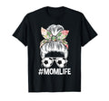 Mom Life Soccer Mom Messy Bun T-Shirt - Streetwear Style Unisex - T-Shirt, Sweatshirt, Hoodie