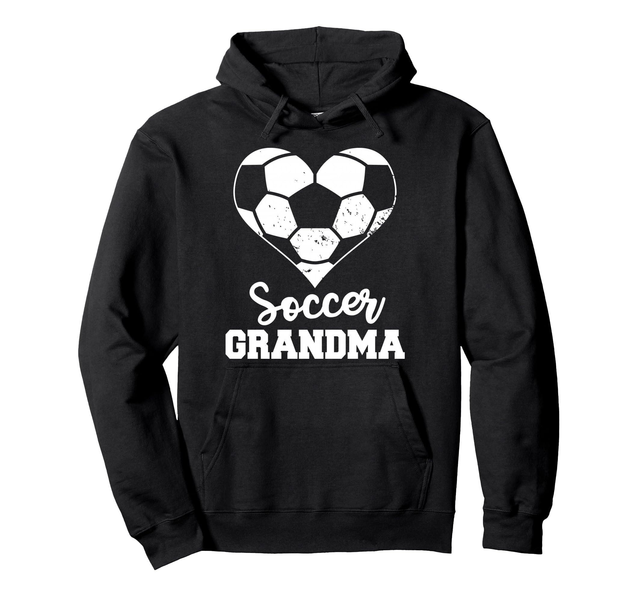 Soccer Grandma Heart Funny Soccer Hoodie - Unique Graphic Men Women - T-Shirt, Sweatshirt, Hoodie