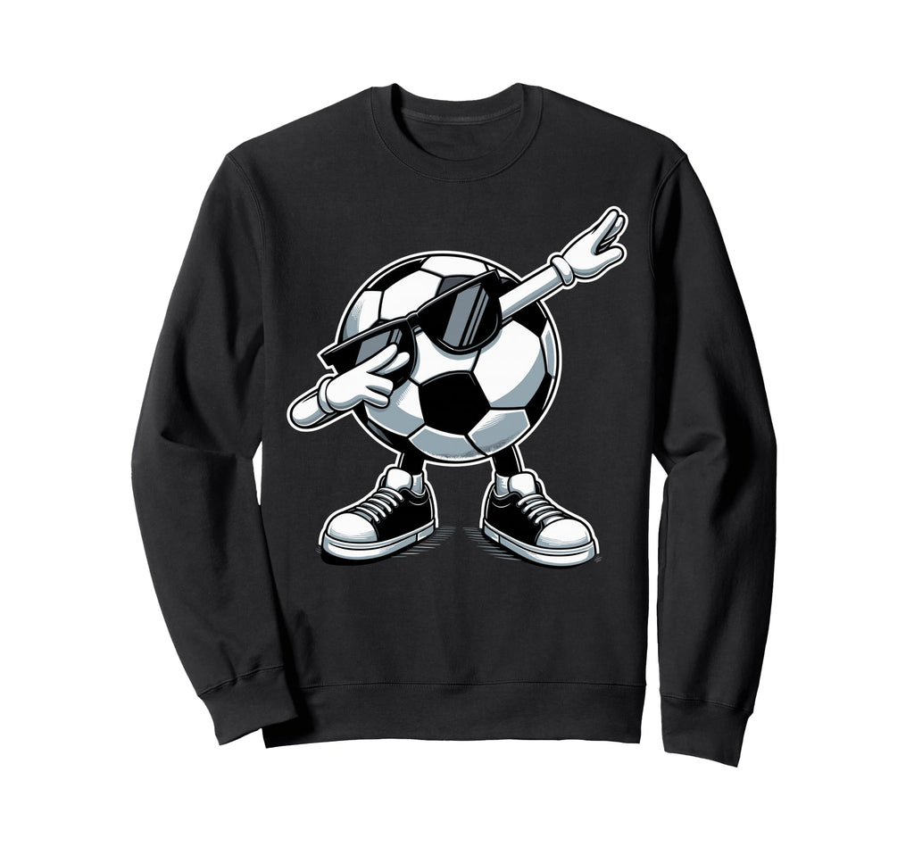 Funny Dabbing Dab Soccer Player Ball Sweatshirt - Minimalist Print Unisex - T-Shirt, Sweatshirt, Hoodie