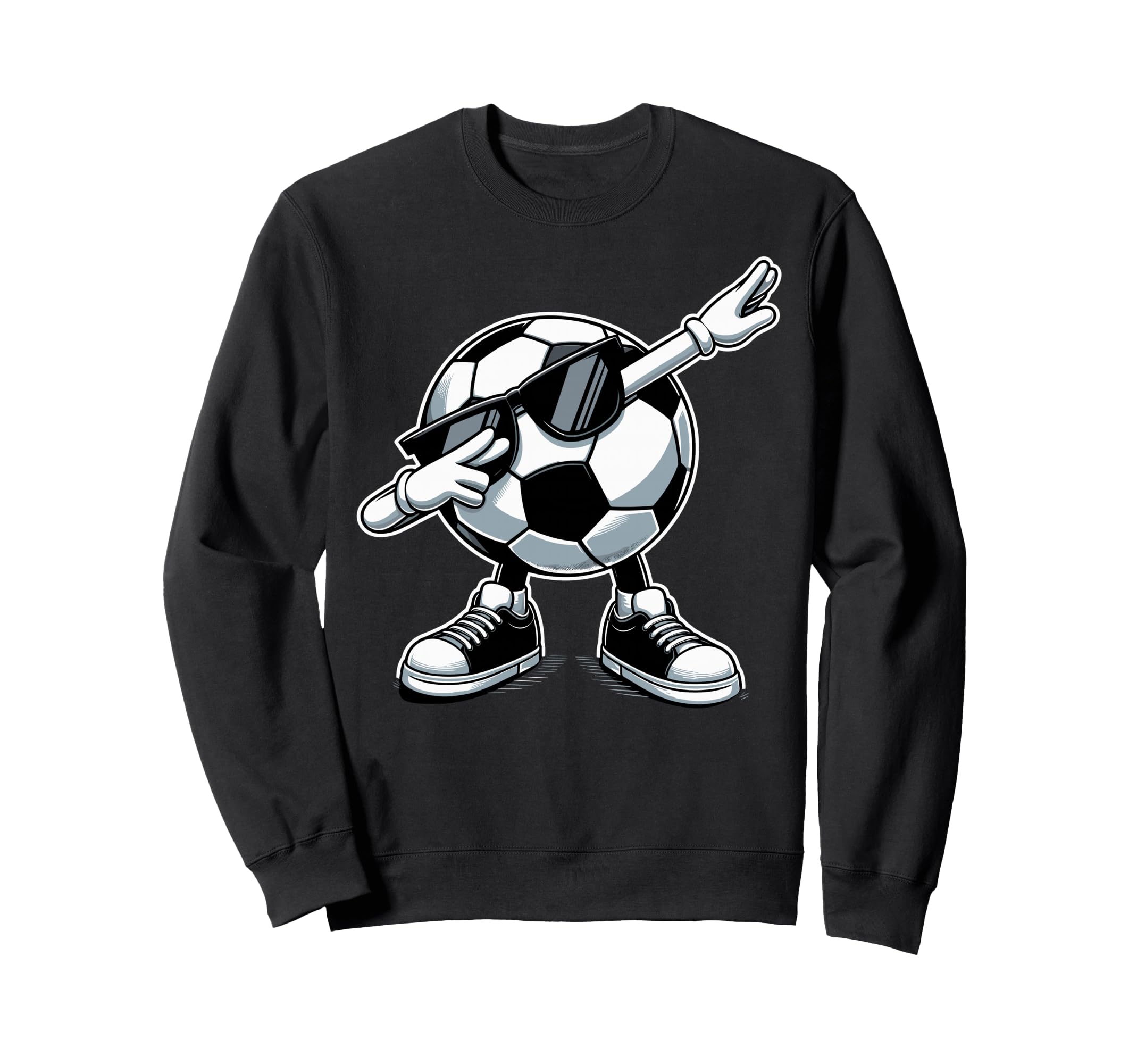 Funny Dabbing Dab Soccer Player Ball Sweatshirt - Minimalist Print Unisex - T-Shirt, Sweatshirt, Hoodie