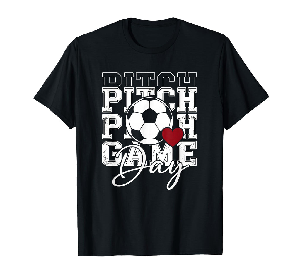Soccer Game Day Spirit Heart Athlete T-Shirt - Unique Graphic for Adults - T-Shirt, Sweatshirt, Hoodie