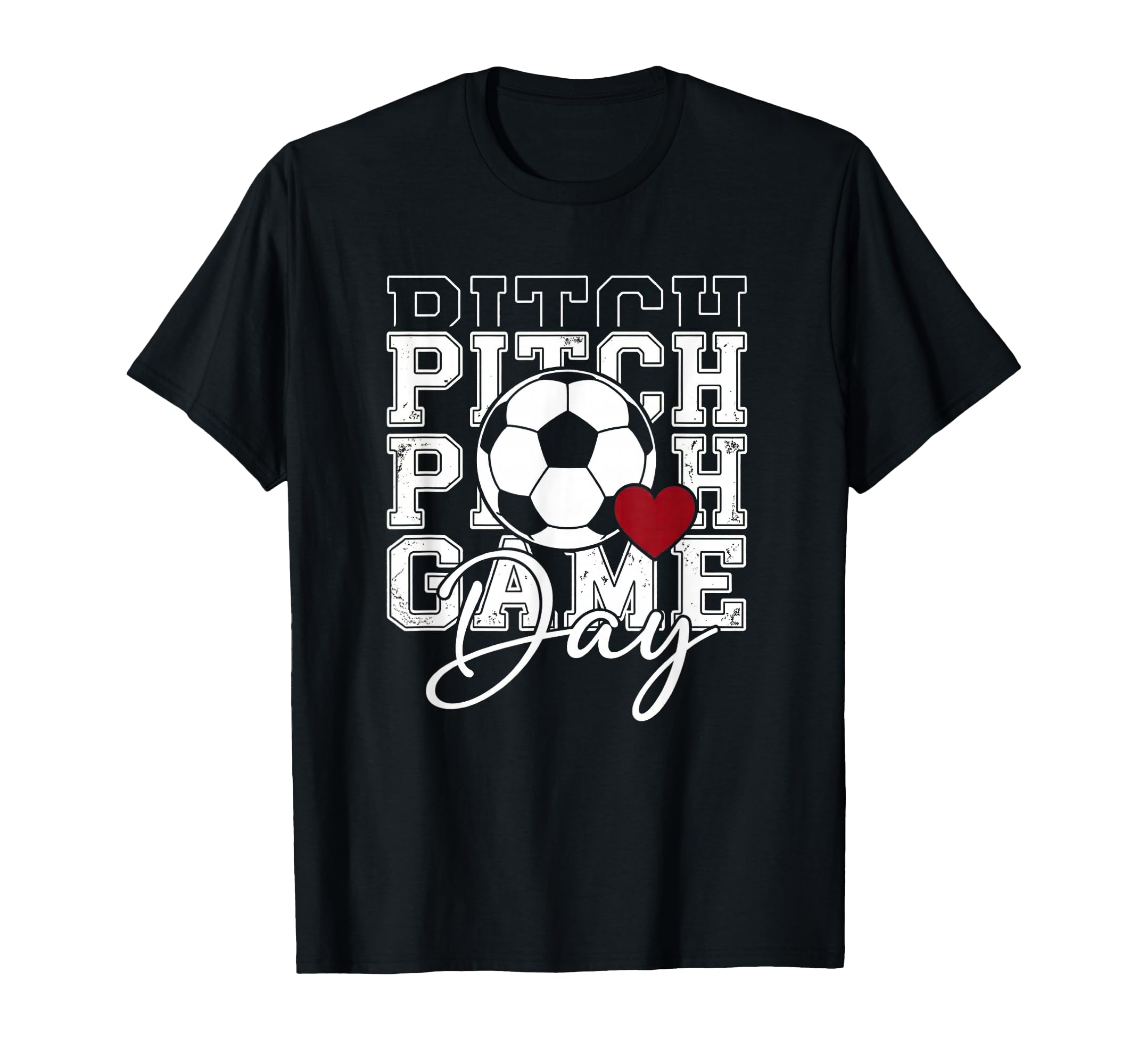 Soccer Game Day Spirit Heart Athlete T-Shirt - Unique Graphic for Adults - T-Shirt, Sweatshirt, Hoodie