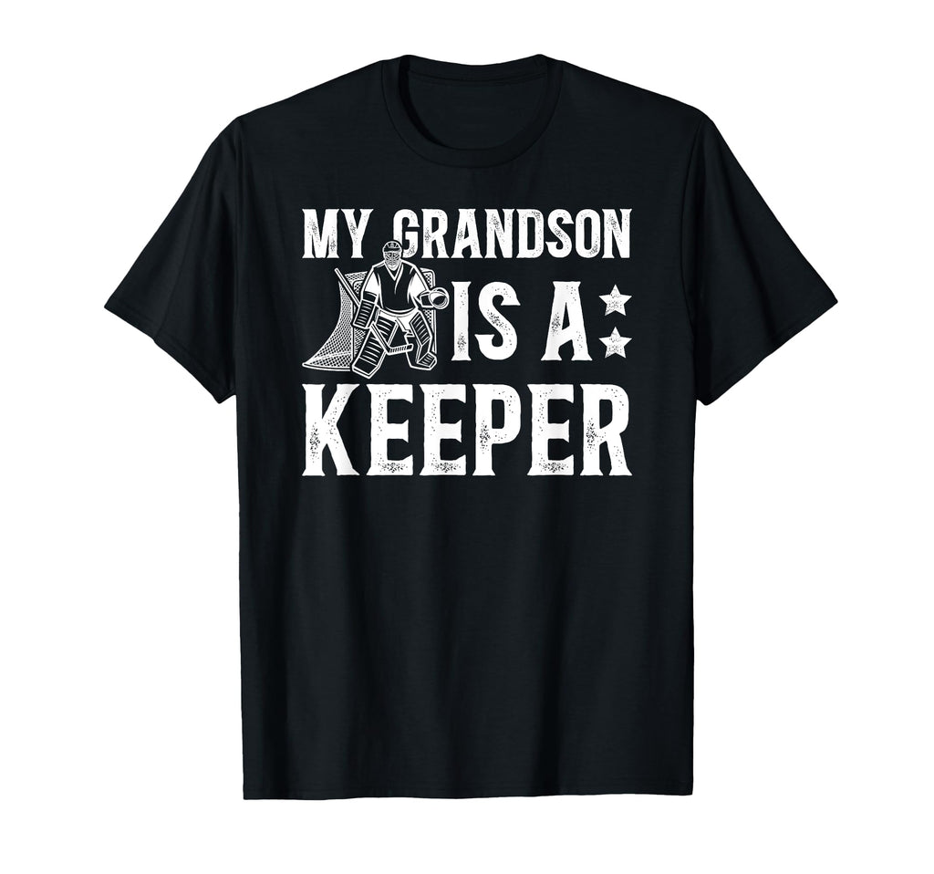 Ice Hockey Keeper Grandpa Hockey Goalie T-Shirt - Aesthetic Graphic Unisex - T-Shirt, Sweatshirt, Hoodie