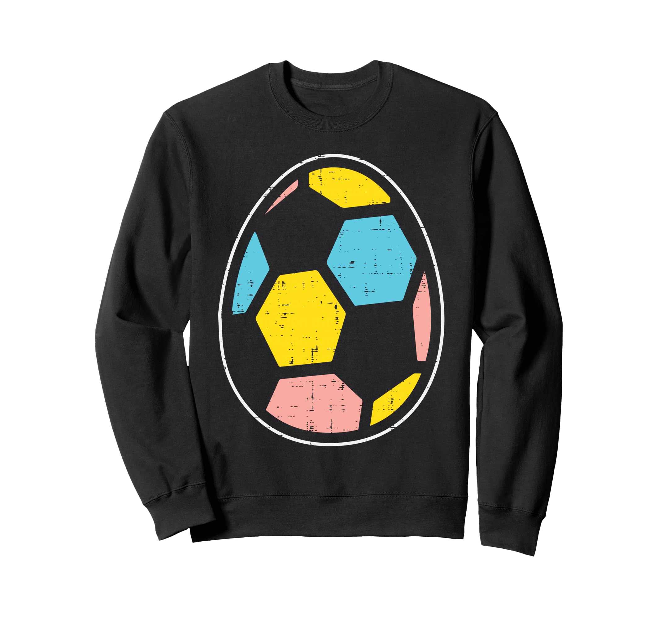 Soccer Ball Egg Funny Easter Sports Sweatshirt - Unique Graphic Men Women - T-Shirt, Sweatshirt, Hoodie