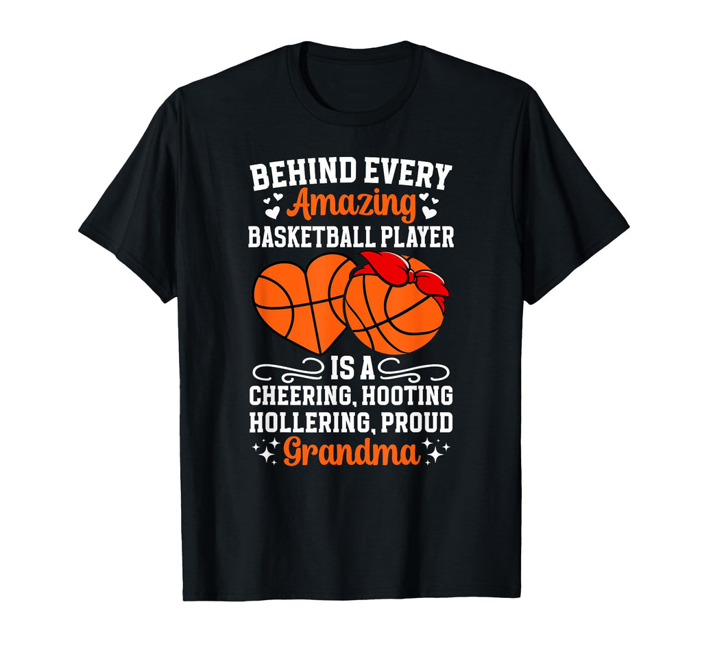 Proud Basketball Grandma Basketball T-Shirt - Novelty Apparel Unisex - T-Shirt, Sweatshirt, Hoodie