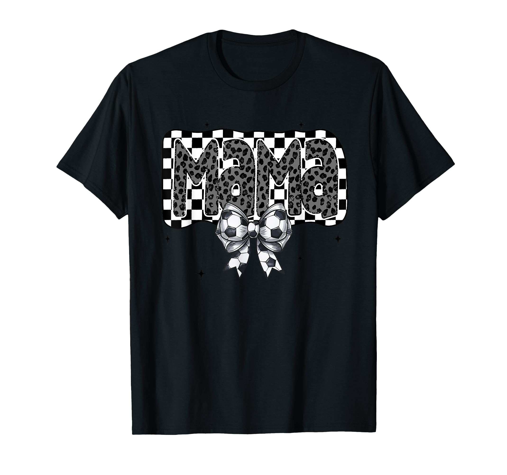 Soccer Mama Coquette Checkered T-Shirt - Streetwear Style for Adults - T-Shirt, Sweatshirt, Hoodie