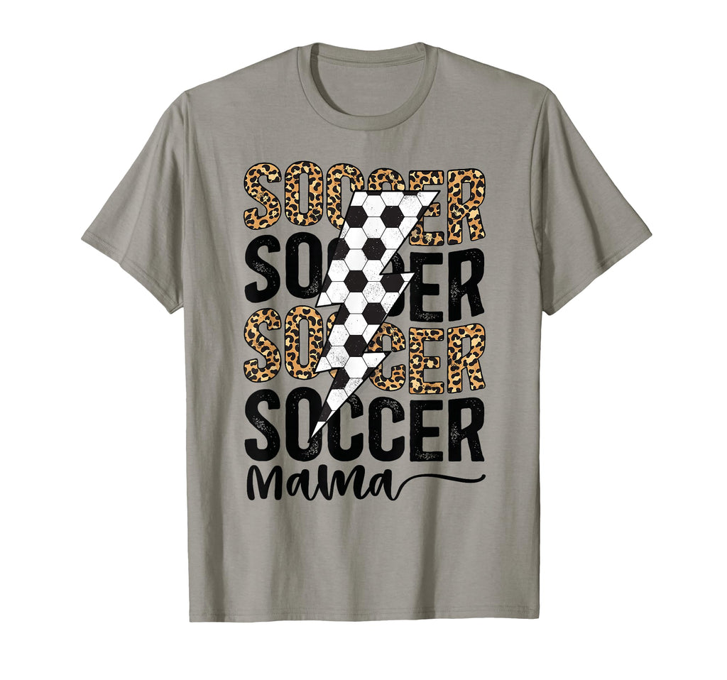 Soccer Mama Leopard Soccer Mom Soccer T-Shirt - Custom Art Print Men Women - T-Shirt, Sweatshirt, Hoodie